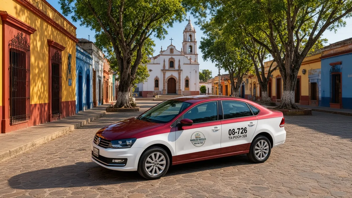 Precio taxi aeropuerto Huatulco 2026: tarifas por zona